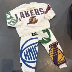 ZARAレイカーズ・ニックス ロゴ スウェットセット 100cm〜