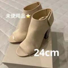 美品 ファビオルスコーニ オープントゥ ブーティサンダル 24cm 本革 タグ付のサムネイル