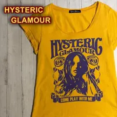 Hysteric Glamour センターヒスガールロゴ イエロー Tシャツのサムネイル