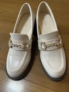 RANDA ボリュームソールビジュービットローファー