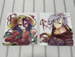 ノーゲーム・ノーライフ 入場特典 色紙 シュヴィ＆リク