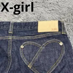 X-girl エックスガール ハートポケット デニム スキニーパンツ 2 Mのサムネイル