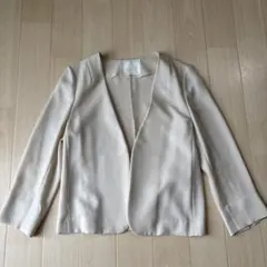 Aylesbury ベージュ ノーカラージャケットのサムネイル