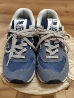 New Balance 574 スニーカー 青/グレー