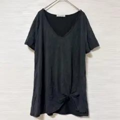 GREEN ENVELOPE ブラック Tシャツ 半袖 【L】 Vネック