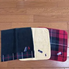 Ralph Lauren チェック柄タオル 3枚セット