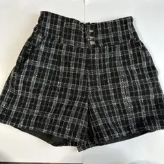 lovetoxic ハイウエスト チェック 半ズボン M