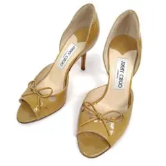 ジミーチュウ サンダル 35 セパレート パンプス エナメル リボン