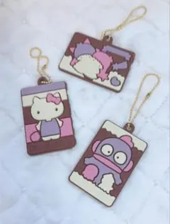 サンリオ キャラパキ キーホルダー キティ、キキララ、ハンギョドン3個セット