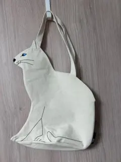 ROOTOTE 猫型のトートバック　オスワリネコ　バッグ　美品のサムネイル