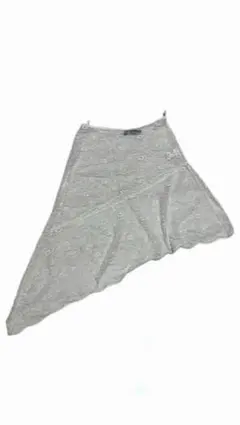 ZARA アシンメトリーレーススカート XS