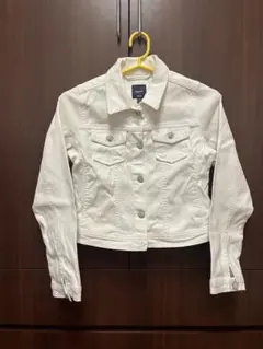 ホワイト ショート丈デニムジャケット