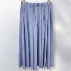 タック フレアスカート ロング 無地 シンプル 綺麗め かわいい《i974