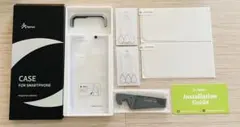 iPhone 14 plus 用 クリアケース & ガラスフィルム2枚付き