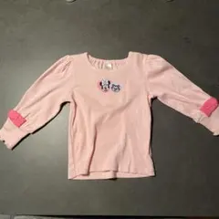 ミニー 長袖カットソー ピンク バースデー ディズニー 90