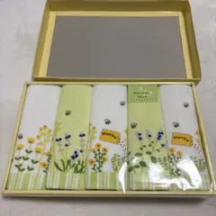 【Pretty Land】ハンドタオル(5枚セット)お花デザイン