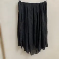 夏用ストールガーゼ風140x140黒のサムネイル