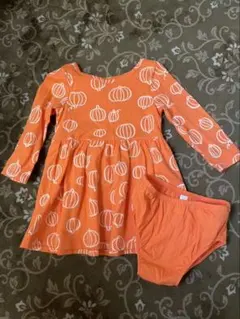 Cat & Jack カボチャ柄ワンピース 12M