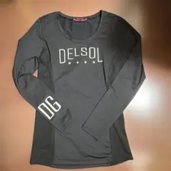 DELSOL GOLF レディース 長袖シャツ ブラック