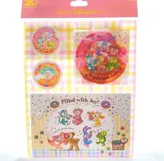 ディズニー　ダッフィー＆フレンズ　フィルドウィズジョイ　ポストカード　シール付き