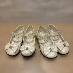 キッズ　女児　フォーマルシューズ　二足