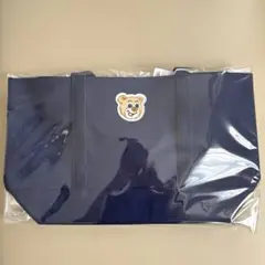 【新品未開封】フェイラー　オールドテディワッペントートバッグ　ネイビー　LL