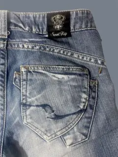 Y2K フレアデニム ブーツカット 00s フェード加工 70s風 古着