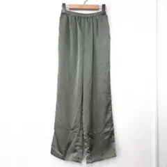 U2503-13【美品】フリーズマート　ワイドパンツ　サテン　イージーパンツ