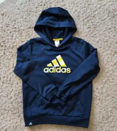 adidas ネイビー フード付きパーカー