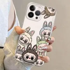 ラブブ　iPhone16proケース・:*+.\(( °ω° ))/.:+