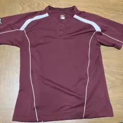 Mizuno 半袖練習着 Sサイズ えんじ色