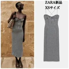 ZARA xsサイズ フィットミディシャツワンピース ザラ デニム シャツ