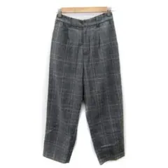 KBF テーパードパンツ グレンチェック柄