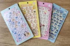 ちいかわ グッズ ボンボンドロップシール ハチワレ うさぎ ウサギ 4枚セット