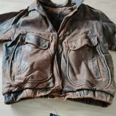 ヴィンテージ ブラウンレザージャケット