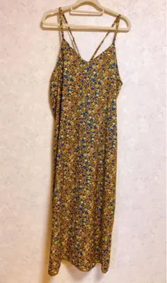 【美品】SM2 サマンサモスモス ロング マキシ キャミ ワンピース 花柄