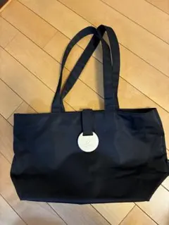 agnes b.　アニエスベー　ブラック　ナイロン　トートバッグ