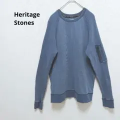 1393【ヘリテイジストーン】トレーナー　シャツ　スウェット　長袖　薄手