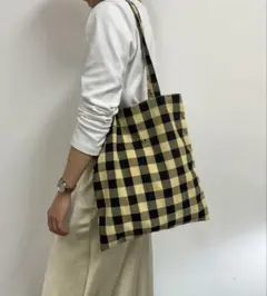 EFOLE エフォル ギンガム トートバッグ 美品