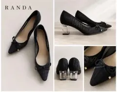 ランダRANDA クリアーヒールパンプス　　23のサムネイル