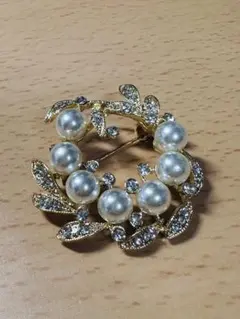 パール ブローチ 小ぶりゴールド 入学式 卒業式 結婚式 セレモニー