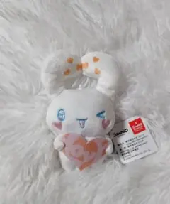 シナモロール×=LOVE マスコット いっぱいハート 大場花菜 オレンジ ぬい