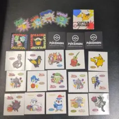 ポケモンパンシール15枚＆スリコシール(キャプテンピカチュウ)10枚