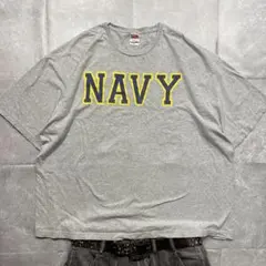 Y2K 90s vintage USA製 navyヴィンテージTシャツフェードのサムネイル