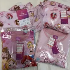 新品　しまむら　ディズニープリンセス ハッピーバック　パジャマセット 110