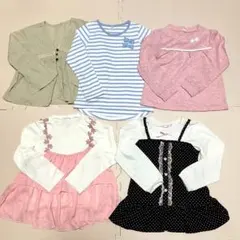 長袖カットソー5点セット120 まとめ売り 女の子