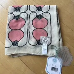 新品未使用✴︎マレーシアブランド nala 手描きパターンスカーフ ウール100%