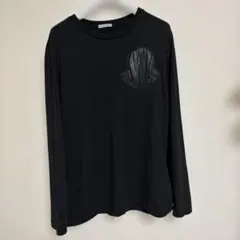 美品】MONCLER モンクレール レディース Tシャツ ブラック 黒 384