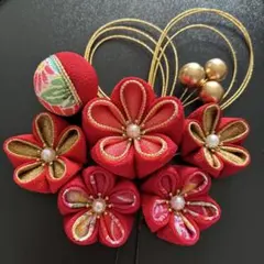 つまみ細工髪飾り 七五三 成人式 卒業式 No.191