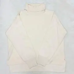 nikoand... 白　タートルニットセーター